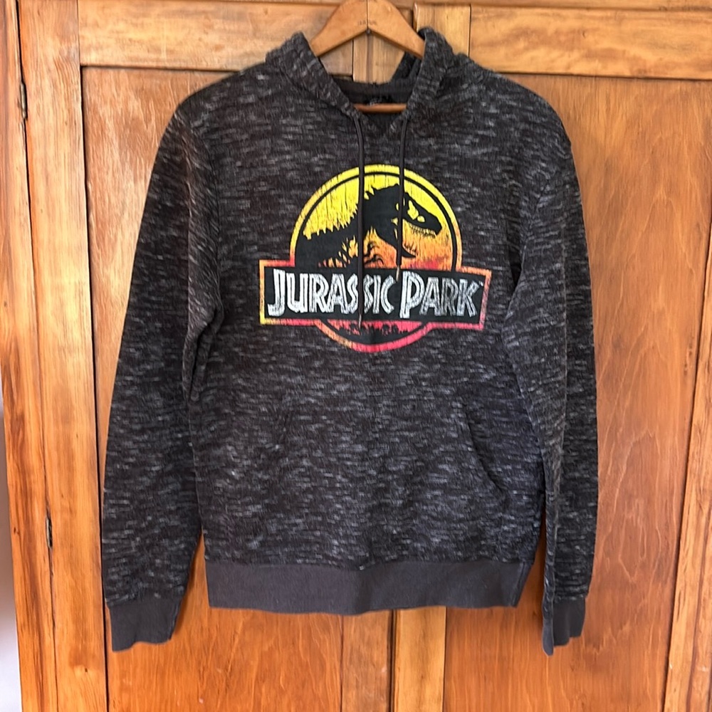 Jurassic Park hoodie sweatshirt unisex size adult S EUC